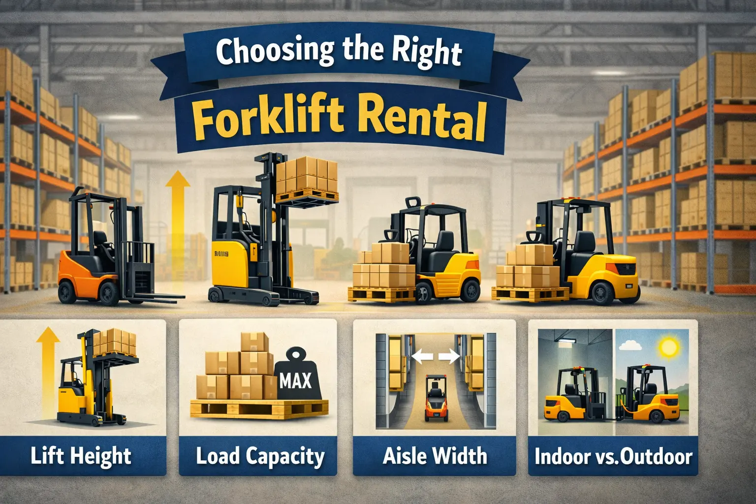 Choose the Right Forklift Rental