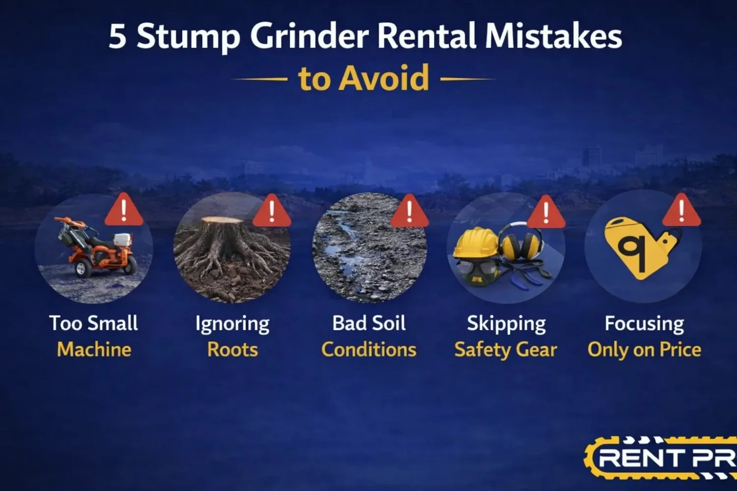 Mistakes Most People Make When Renting a Stump Grinder | Rent Pro